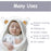 -Cute Bear Organic Newborn Swaddle Wrap-Gender Neutral Soft Baby Blanket, Newborn Baby Registry Gift (Golden Brown, 0-3M)