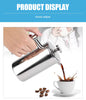 Stainless Steel French Press Coffee & Tea Maker – Modern Luxury Design, 350–1500ml