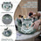 Cat Shaped Drawstring Makeup Bag for Women - Grey Tabby Cat Design Cosmetic Case