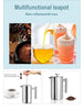 Stainless Steel French Press Coffee & Tea Maker – Modern Luxury Design, 350–1500ml