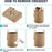 Jute Rope Laundry Hamper Basket, 58L Tall Woven Collapsible Baskets for Blanket Organizing Clothes Hamper for Laundry Bedroom Storage