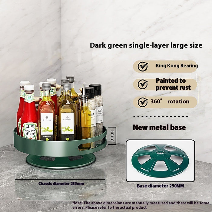 Rotating Double-Layer Seasoning Rack