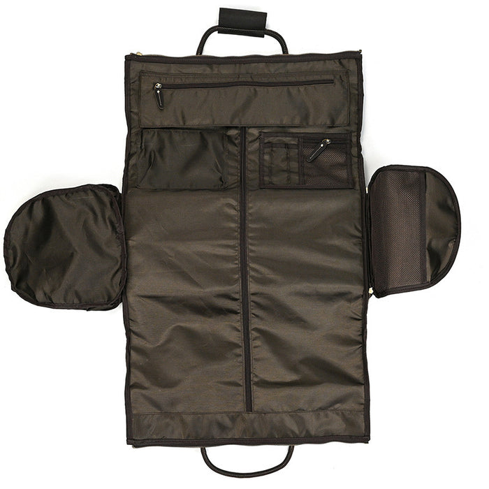 22-Inch Crazy Horse Leather Trolley Bag