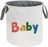 Laundry Baskets,Cotton Fabric Laundry Hamper,Collapsible Storage Baskets Home Organizer Bin for Baby Nursery,Toys(Baby Hamper)