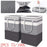 2Pack Large Laundry Basket Waterproof Freestanding Laundry Hamper Collapsible US