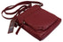 Women'S Premium Genuine Leather Organizer Purse Ladies Crossbody Shoulder Bag