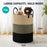 Woven Rope Laundry Hamper Basket, 72L Tall Luandry Basket, Baby Nursery Hamper for Blanket Storage, Clothes Hamper for Laundry in Bedroom-Large-Black & Brown