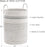Woven Rope Laundry Hamper Basket, 58L Tall Luandry Basket, Baby Nursery Hamper for Blanket Storage, Clothes Hamper for Laundry in Bedroom-Large-Stripe White
