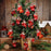 27pcs African American Santa Claus Christmas Ornaments Set.