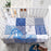 3 Piece Baby Crib Bedding Set, Dinosaur Standard Size Crib Set, Nursery Bedding for Boys, Crib Sheet, Comforter, Crib Skirt, 28" X 52", Blue/Grey