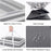 1Pack Large Laundry Basket 75L Each Waterproof Freestanding Laundry Hamper Collapsible Tall Clothes Hamper with Extended Handles for Clothes Toys in the Dorm and Family-Gradient Grey