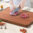Eco-Friendly Wooden Chopping Board – Thick Rectangular Cutting Board for Kitchen Use