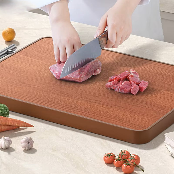 Eco-Friendly Wooden Chopping Board – Thick Rectangular Cutting Board for Kitchen Use