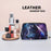 Large Travel Makeup Bag - Feathered Wolf Pvc Leather Cosmetic Bags for Women with Zipper, Portable Makeup Pouch Skincare Bag Toiletry Bag for Women