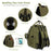 Diaper Bag Backpack With Changing Station - Baby Diaper Bags - Multifunctional Diaper Backpack, Pacifier Case, Large Capacity, Green - For New Parents - Suitable for Everyday Use & Travel - Perfect Gift for Baby Shower, Hallo