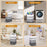 2Pack 75L Large Freestanding Laundry Hamper, Collapsible Laundry Basket Hamper with Handles Waterproof Clothes Hamper Organizer for Easy Storage