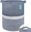 Large Blanket Basket, Nursery Hamper, Tall Laundry Basket 72L, Cotton Rope Woven Laundry Hamper for Storage Toys Clothes Towels, 16”X 22”, Blend Navy Blue & White