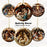 12pcs Handcrafted Wooden Nativity Scene Ornaments.