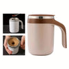 Travel Stainless Steel Self-Stirring Coffee Mug – Automatic Magnetic Mixing Cup 2024