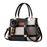 New Casual Plaid Shoulder Crossbody Leather Handbag