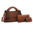 Shanti Roze Pattern Leather Handbag