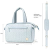 Large Capacity Quilted Diaper Bag – Water-Resistant Mother Bag for Travel & Daily Use