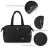 Large Capacity Quilted Diaper Bag – Water-Resistant Mother Bag for Travel & Daily Use