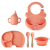 Silicone Baby Feeding Set – Cute, Food-Grade, Safe & Easy to Clean