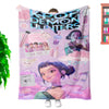 K-Pop Demon Hunters Custom Throw Blanket – Soft Printed Fleece, 130×150cm