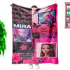 K-Pop Demon Hunters Custom Throw Blanket – Soft Printed Fleece, 130×150cm