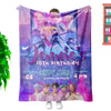 K-Pop Demon Hunters Custom Throw Blanket – Soft Printed Fleece, 130×150cm
