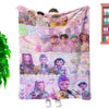 K-Pop Demon Hunters Custom Throw Blanket – Soft Printed Fleece, 130×150cm