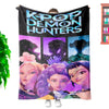 K-Pop Demon Hunters Custom Throw Blanket – Soft Printed Fleece, 130×150cm