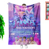 K-Pop Demon Hunters Custom Throw Blanket – Soft Printed Fleece, 130×150cm