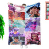 K-Pop Demon Hunters Custom Throw Blanket – Soft Printed Fleece, 130×150cm